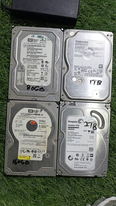 Toshiba 1TB + Seagate 2TB Desktop Hard Disk 100% OK Health - For PC