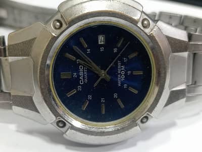 Casio watch Analog Quartz watch for men Blue dial
