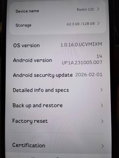 REDMI 12C 4/128