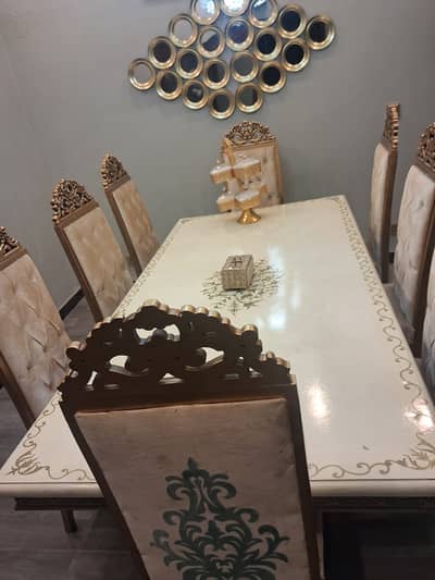 8 chair luxury Dining table