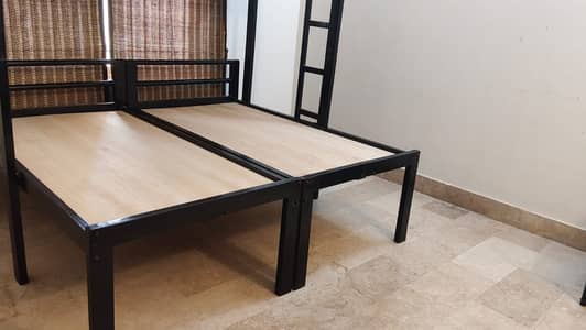 Iron bed set , Bunk bed , strong iron Guage , Dismantlable , New Heav