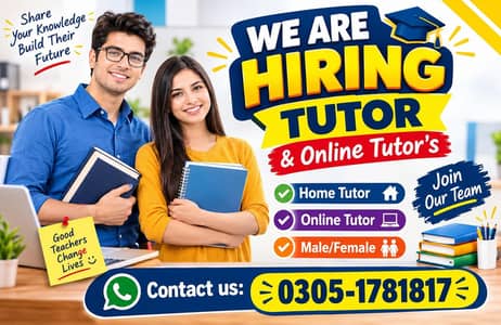 Part-Time Tutor Required: Flexible Hours and Opportunities for Growth"