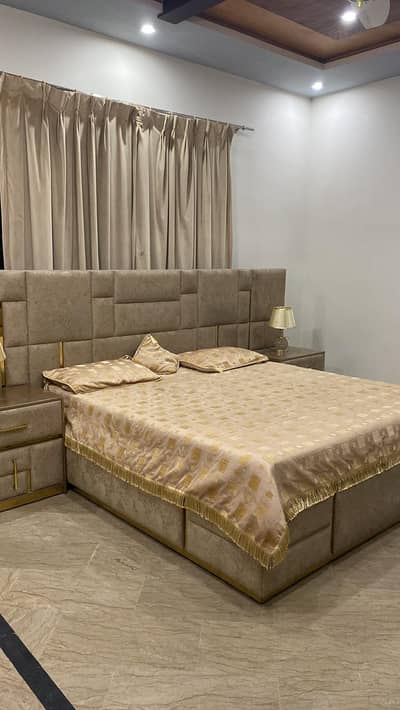 Double bed with side tables almost in new condition only 3 years used