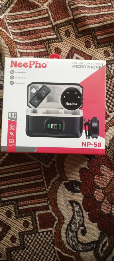 NeePho NP-58 Wireless Microphone | Type-C + iPhone | ANC