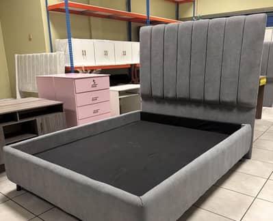 King Size Suede Bed.
