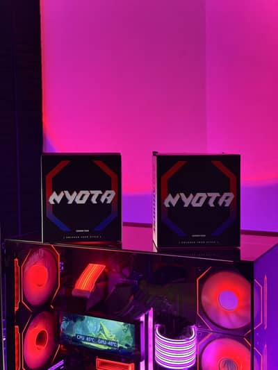 Asiahorse Nyota ARGB Case White 7 Fans