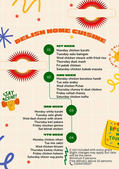 Homemade Lunch / Monthly Tiffin Service – Delicious Home-Cooked Food