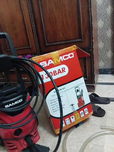 samco high pressure washer 130bar 1600wat used  ha