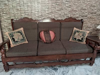 wooden sofa set