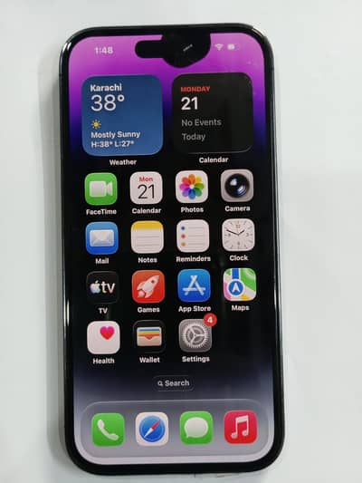 iPhone 14 Pro Factory Unlock 256 GB, 92% Battery helth 4month sim time