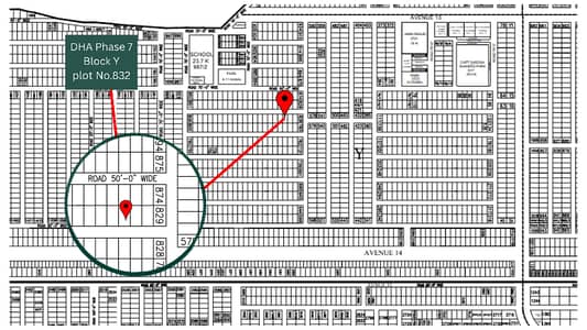 Prime Residential Opportunity 1 Kanal Plot No. 832 in Block Y, DHA Phase 7 Lahore