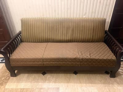 Premium 5-Seater Sofa Set (3+1+1) – Good Condition