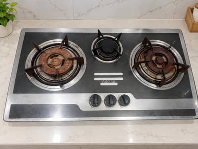 PakStar 3 Burner Gas Stove – Stainless Steel