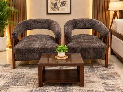 Premium Quality Furniture Set – 2 Sofa Sets + Table + Double Bed