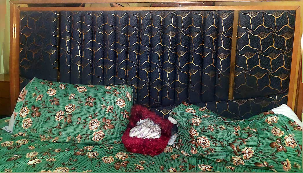 bed with two side tables 1