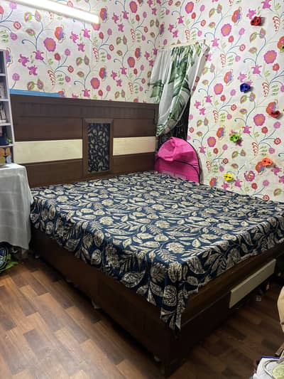 Pure Walnut Wooden bed set for sale