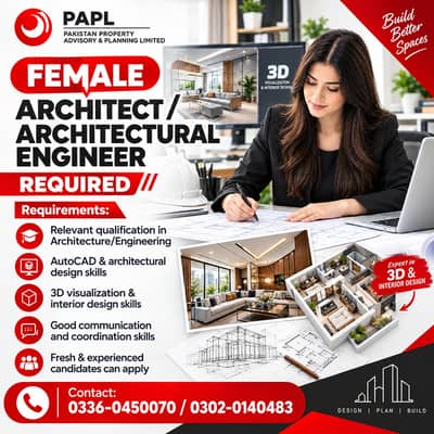Female Architect / Architectural Engineer Required