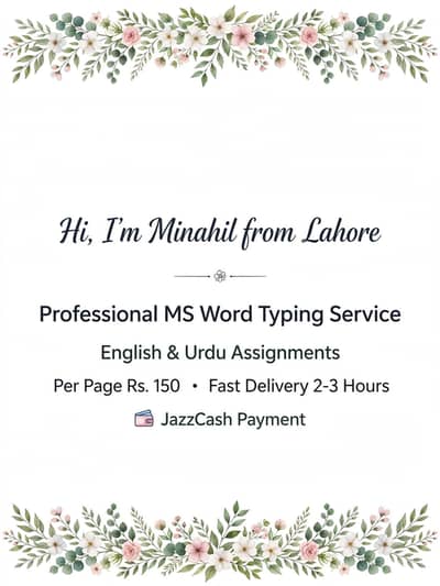 Ms typing service English_urdu _delivery