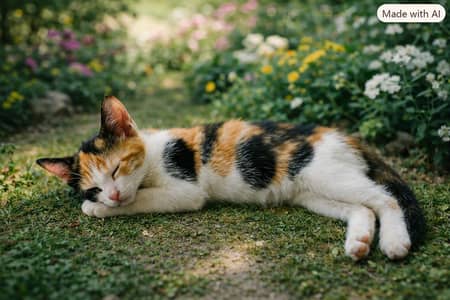 Tricolor kitten