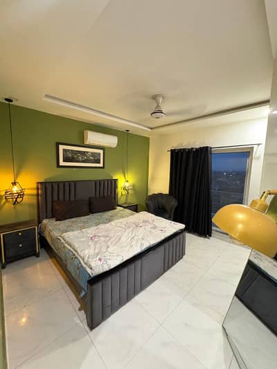 Furnished 1 bed apartment Zameen Opal Per Day Rent