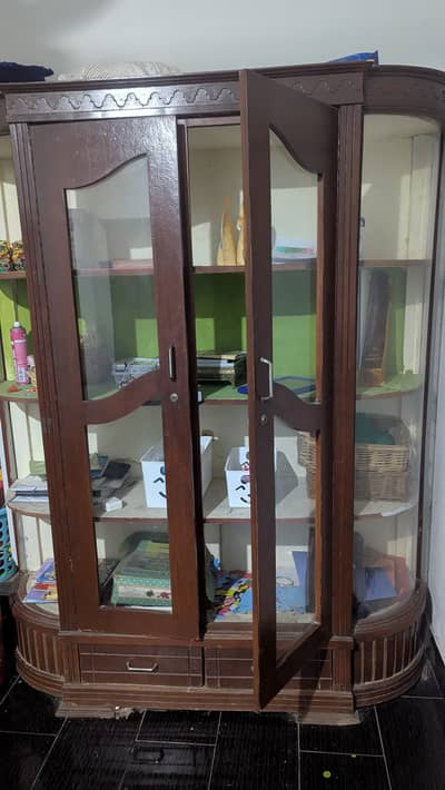 Dressing table and shelves showcase for sale