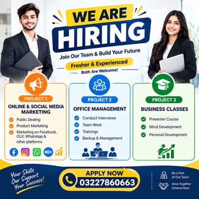 We are hiring Online and offline Job , full time , Part time and home