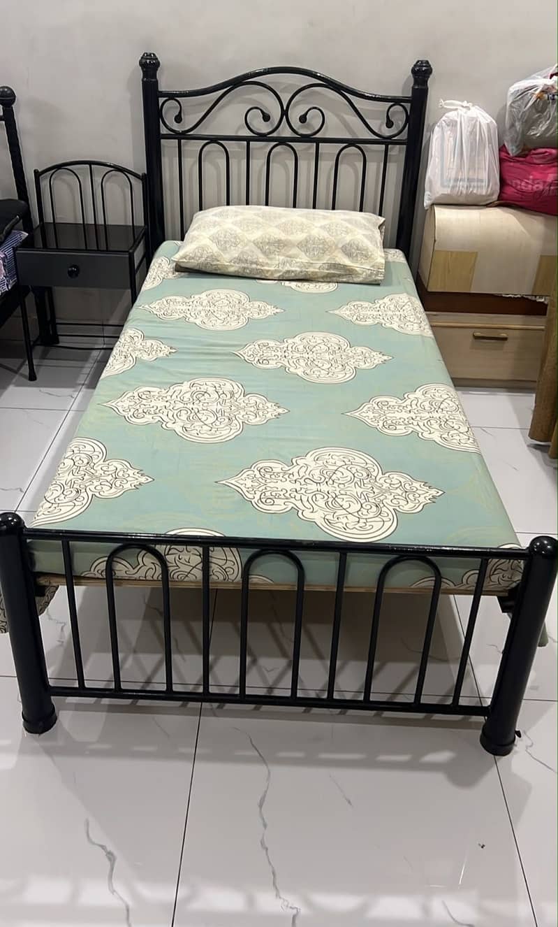 Single bed are 2  with side table 0