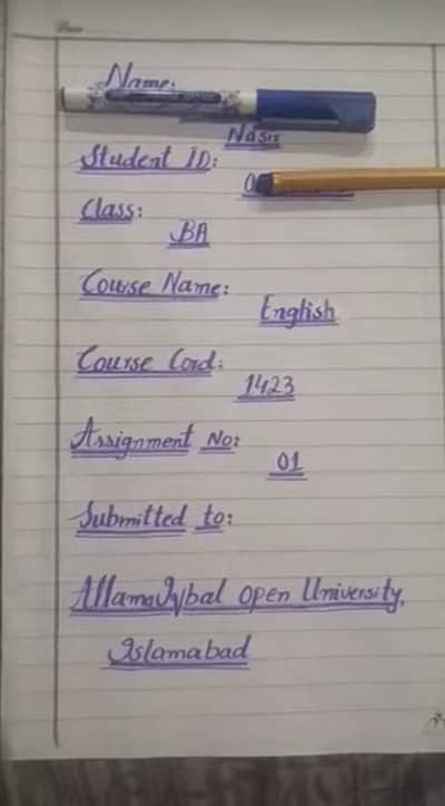 Assignment writing