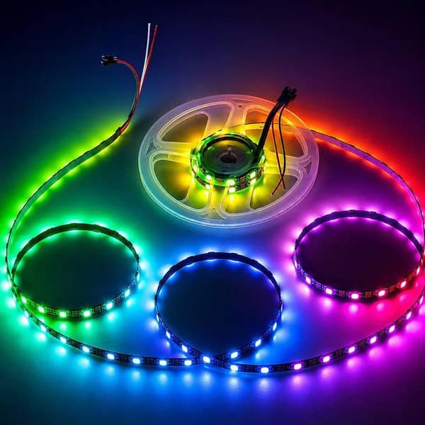 Pixel LED Strip Light 16 MILLION COLORS · 143 EFFECTS · MUSIC SYNC (RTS)