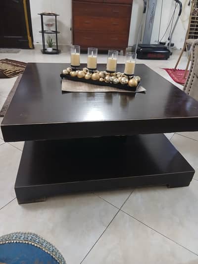 One center table and two side tables