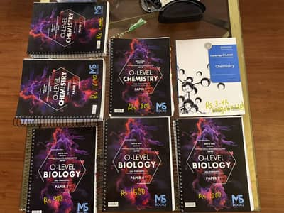 O Level Biology and Chemistry Topicals + Book