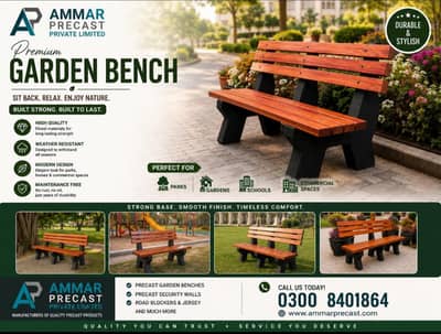 outdoor garden Banch chairs table etc. . .