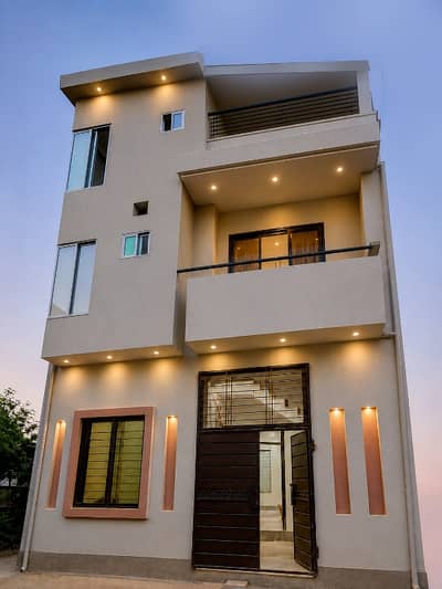 It'S Three Mala Triple Storey House With 5 Rooms 4 Bedrooms Attached Bath. 2 Kitchens  Electricity Metre Water Pump Installed.