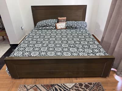 Wooden Double Bed – Excellent Condition