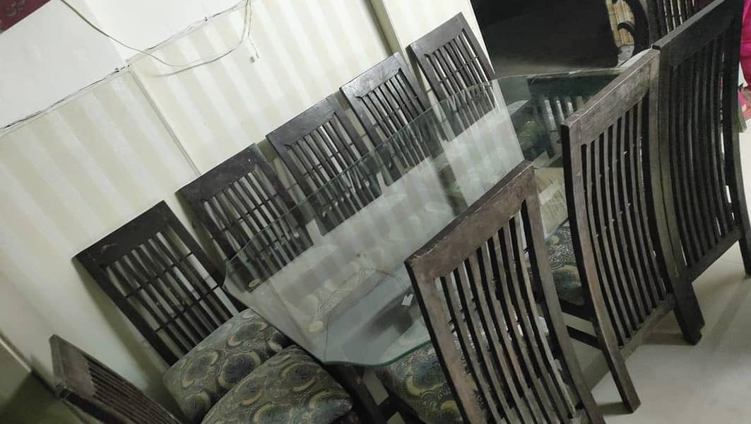 Dining table plus glass top 0