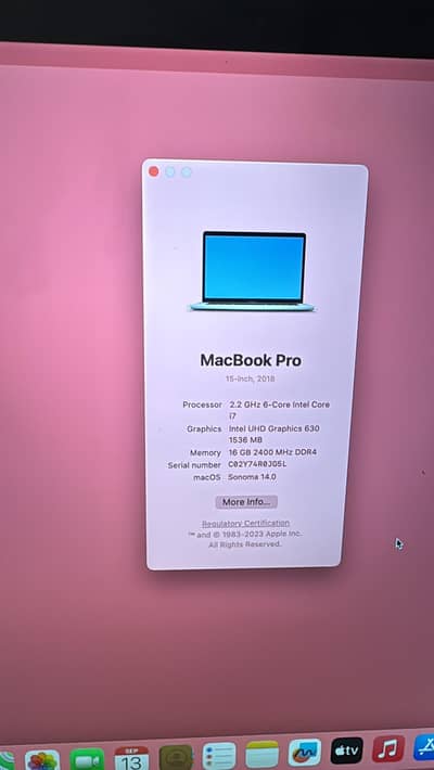 Mac book 2018 pro