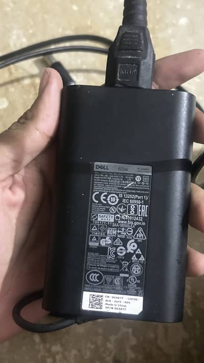 Original Dell 65W Laptop Charger (7.4mm Barrel Pin) - Excellent Condi