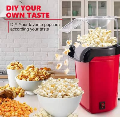Electric Popcorn Maker Machine | Hot Air Popcorn Maker | Oil-Free Heal
