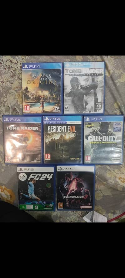 PS5 & PS4 games disc TEKKEN 8 Rs 8500 ,PS5 FIFA 24