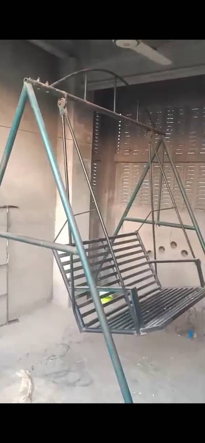 Heavy duty iron swing for garden, rooftop, and outdoor