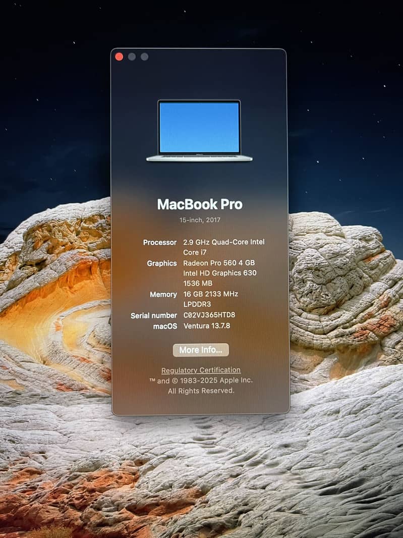 Macbook Pro 2017 15” 2
