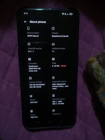 OPPO Reno2 official pta approved