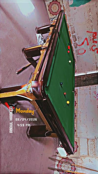 Running Snooker Club For Sale Wiraka M-1 Table 5/10 ka table he