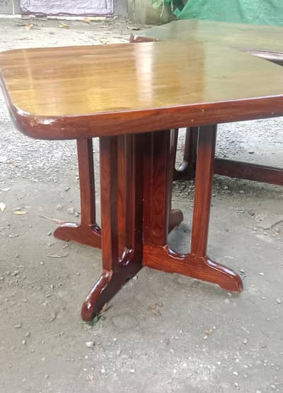3 wooden table set