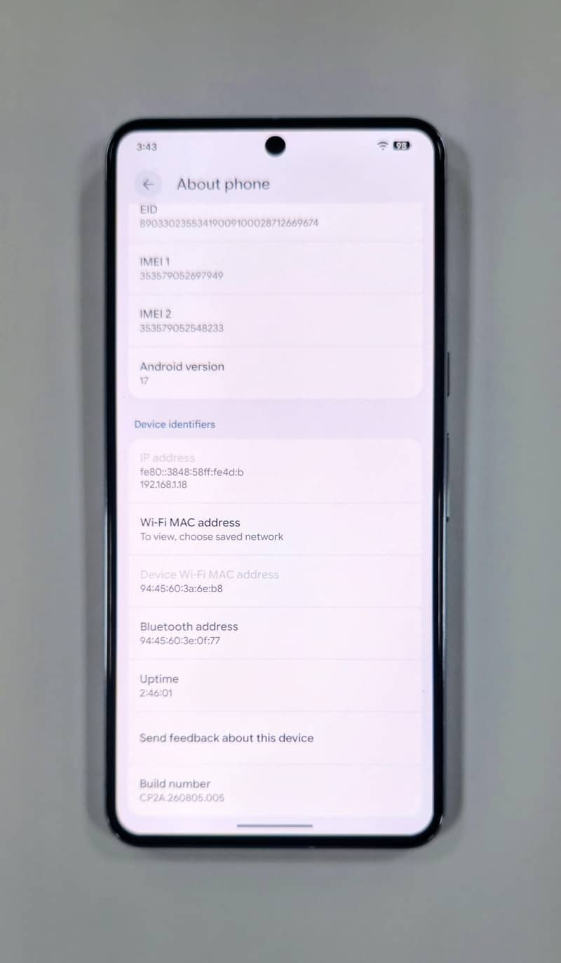 GOOGLE PIXEL 8PRO PTA 4