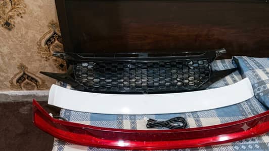 Honda civic 2016-2022 Back light Front Grill Spoiler