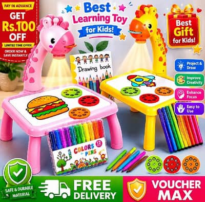 3D projector drawing table toy for kids creative learning toy