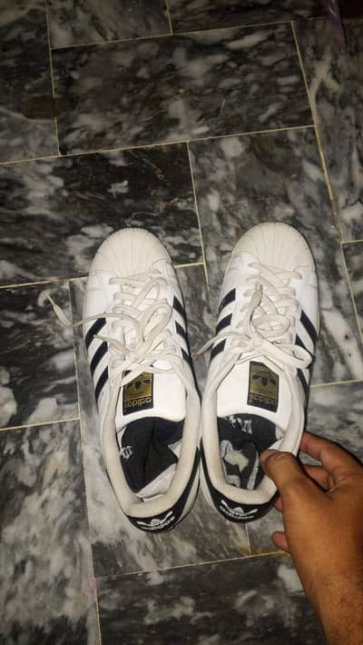 100% Original Adidas Superstar EG4958 — White / Core Black