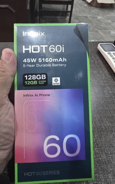 Infinix Hot 60i 6/128 PTA Approved | Box Pack | Brand New