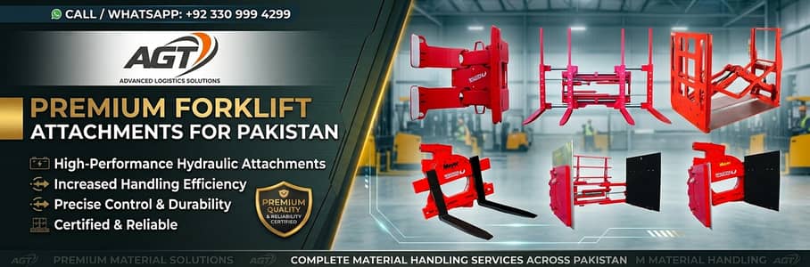 Premium Industrial Forklift Attachments by AGT–Best Price|03309994299